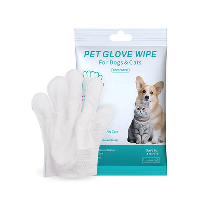 Revitalize Your Pet's Cleanliness with Our 6PCS Wash-Free Gloves - Perfect for Cats and Dogs!