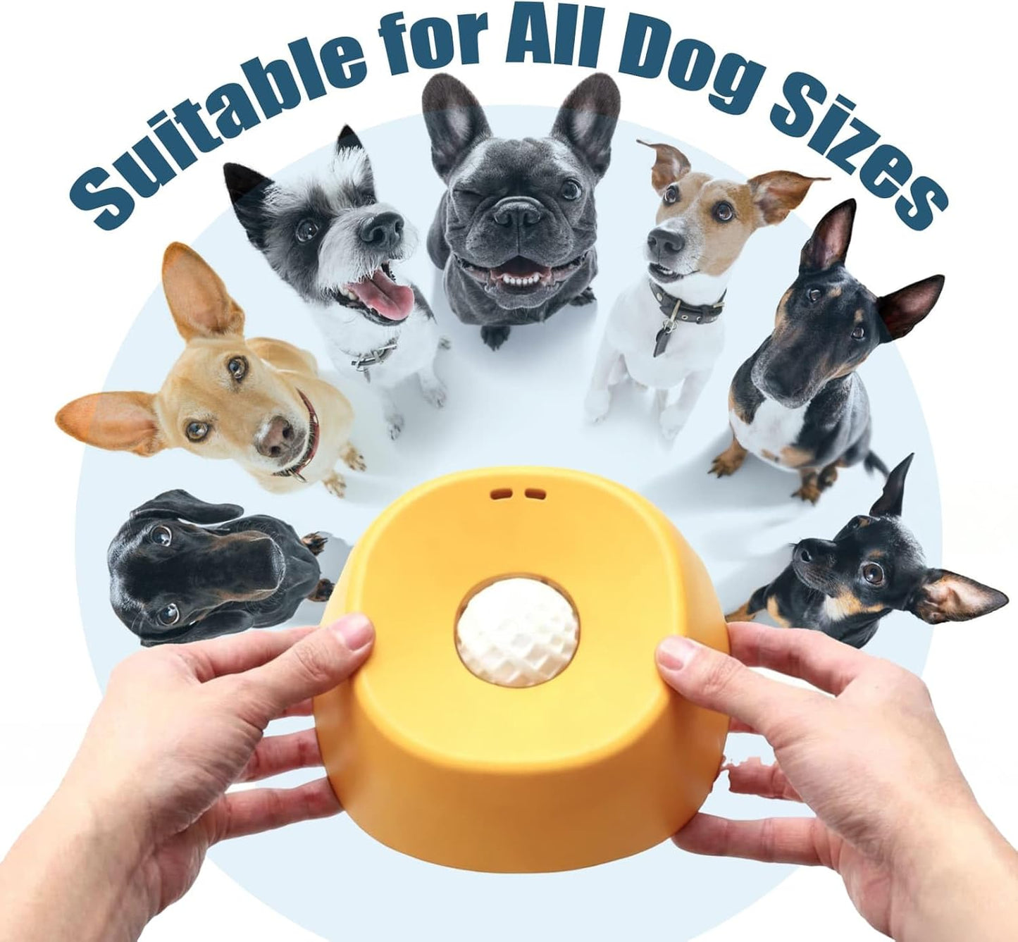 Lick and Roll Bowl for Dogs - The Ultimate No-Mess Slow Feeder for Bone Broth, Yogurt & Supplements | Perfect for Puppies, Seniors, and Post-Op Nutrition